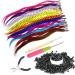 LNNXSZ Feather Hair Extension Kit Fake Hair Colored Strands of Hair Extension False Rainbow Overhead Fake Coloring feather for Hair (Color : 12) - Buy Online on GoSupps.com