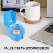 Scalewbin Prostheses Suitcase - Travel Storage Box for False Teeth with Cup & Sieve | Blue Bath Box Container - Buy Online on GoSupps.com