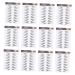 Mikinona 12 Sheets Waterproof Eyebrow Stickers Eyebrow Shaping Sticker Hair-like Eyebrows Stickers Post Paper 21x15cm Black