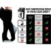Physix Gear Sport Compression Socks - 20-30 mmhg, Athletic Fit, Black/Grey - Large-X-Large (1 Pair) - Buy Online on GoSupps.com