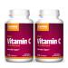 Jarrow Formulas Vitamin C (Buffered) 750 mg - 100 Tablets Pack of 2 - Includes Vitamin C + Citrus Bioflavonoids - Antioxidant Support - Immune and Wellness - 200 Total Servings