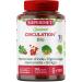 SUPERDIET - ORGANIC CIRCULATION QUARTET - Horse chestnut red vine witch hazel Ginkgo -Phytotherapy - Made in France - 120 capsules