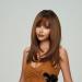 Blonde Unicorn Long Layered Brown Wig with Bangs | Ombre Brown Auburn Women's Synthetic Fiber Wig - Buy Online on GoSupps.com