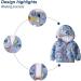 JinBei Toddler Kids Hooded Jacket - Waterproof Windbreaker for Boys 1-7 Years - Sunscreen Outwear Raincoat - Excavatrice Design - Lightweight & Soft - Buy Online on GoSupps.com