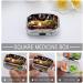 Shop Decorative Pill Box - White Wine Cheese Cake Grapes Print 2 Compartment Metal Organizer for Travel & Purse - Buy Online on GoSupps.com