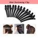 Buy Anself 12pcs Combi-Clip Hair Clips - Black Plastic Sectioning Clamps for Perfect Hairstyling | International Shipping Available - Buy Online on GoSupps.com