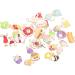 EXCEART 105 Pcs Drip Oil Hanging Accessories Keychain Bread Dangle Pendants Mixed Food Charm Pendant Donut - Buy Online on GoSupps.com