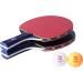 Premium Ping Pong Paddle Set - 2 Rackets, 3 Star Balls, Carry Case - Table Hooks, Organizing System - Buy Online on GoSupps.com