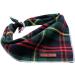 Shop Lionet Paws Christmas Dog Bandana - Checkered Green Triangular Scarf for Small Medium & Large Dogs (1-Pack) - Buy Online on GoSupps.com
