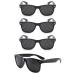 Doyuky 4 pieces of raster glasses Pinhole Glasses eye trainer Lochlasses Black Raster glasses grid glasses with foldable for improvement of eyesight against fatigue eye training and relaxation
