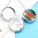 Round Watermelon Pill Box with Smiley Print | 3 Compartment Decorative Metal Pill Organizer | Portable Pocket Case - Style 24 - Buy Online on GoSupps.com