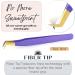 Professional Fiber Tip Lash Tweezers | 12cm Stainless Steel | Purple | for Eyelash Extensions and Volume Boot Lashing | Must-Have Lash Tech Supplies - Buy Online on GoSupps.com