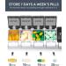 Fullicon Weekly Pill Organizer 7 Day Travel Pill Box for Vitamins & Supplements - Easy Open Pill Case - Buy Online on GoSupps.com