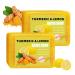MEITREND Tourmeric Kojic Acid Lemon Turmeric Soap for Removing Dark Spots from Face and Body Turmeric and Kojic Acid Soap Lemon Shine Soap - Cleanser - 2 Pack