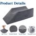 TANYOO Velvet Leg Pillow for Surgery Recovery | Leg Elevation & Pain Relief | Washable Cover | Medium Size (25.5x9.4x7.5) Dark Grey - Buy Online on GoSupps.com