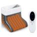 Foot warmer with plush lining electrical foot heating with 3 temperature settings overheating protection & automatic switch -off soft and breathable (gray)