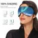 Aurora Polaris Floeberg Light Blocking Sleep Mask - Adjustable Green Light Blindfold for Men & Women | Comfortable Eye Mask for Travel Naps & Work - Buy Online on GoSupps.com