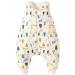 Duomiaomiao Baby Sleeping Bag with Legs 2.5 TOG Unisex 100% Cotton Wearable Blanket baby Winter sleeping bag 6-18 months 65cm / baby height 70-80cm 2.5 Tog-beige Panda