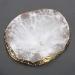 Resin Palette for Nail Art - White Golden Edge Manicure Tool | Ideal for Painting & Drawing - Buy Online on GoSupps.com