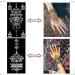 QSTOHENA Henna Tattoo Stencils Kit - 12 Sheets Temporary Stickers for Women & Girls | Indian Arabian Hand Tattoo Templates - Reusable & Easy to Use - Buy Online on GoSupps.com