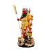 Buddha Statue Lifelike Guan Gong God of Wealth Statue 19-inch Chinese Guan Yun Chang Statue Home Shop Office Lucky Buddha Statue Gift Garden Buddha Statues