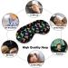 Nature Theme Flying Hummingbirds Sleep Mask - Adjustable Strap, Light Blocking Eye Cover for Men and Women - Buy Online on GoSupps.com