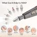 Beautural Electric Manicure Pedicure Set | Professional Nail Miller with 10 Attachments & LED Light - Gray | Ultimate Nail Care for Hands & Feet - Buy Online on GoSupps.com