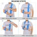Supregear Adjustable Lightweight Arm Sling | Shoulder Immobilizer Support for Injured Arm | Breathable Medical Shoulder Support - Blue - 180cm - Buy Online on GoSupps.com