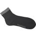 Yomandamor Men's Bamboo Diabetic Ankle Socks - 6 Pairs, L Size 10-13, Black/Grey, Non-Binding Top & Seamless Toe - Buy Online on GoSupps.com