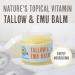 Grassfed Beauty Tallow & Emu Balm (Unscented) - 2 oz | Natural Moisturizer for Skin & Lip Care - Buy Online on GoSupps.com
