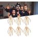 Qukaim Bone Hair Barrette Claws Skeleton Hand Hair Clip Rhinestone Bone Barrette Claws for Halloween Party Cosplay Gifts - Buy Online on GoSupps.com