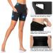 kenlcad Women's High Waist Compression Shorts 3 Pack - Black/Navy Blue/Blue - Small - Buy Online on GoSupps.com