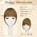 Sofeiyan 100% Remy Real Hair Bangs Clip-In - Natural Light Golden Brown Fringe Extensions for Women - Buy Online on GoSupps.com