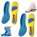 OVEALLGO 2 pair of norelie insole norelie inshole Norelie Sohlen Comfysole orthopedic insoles foot vaulted pushing pressure relieves (yellow 45-46) 45-46 yellow