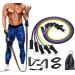 Exercise Bands Workout Bands for Men and Women Resistance Bands for Home Workouts Physical Therapy Muscle Training Yoga and Heavy Resistance Training. 10-150LBS Assorted