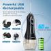 TEBIKIN Cordless Water Flosser Portable Dental Professional Oral Irrigator - 5 Levels, 5 Tips, IPX7 Waterproof - Travel Water Teeth Cleaner - 300ML - Black - Buy Online on GoSupps.com