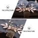 FRCOLOR Leaf Comb Wedding Tiara Bride Headpiece Rhinestone Hair Accessories Bride Wedding Hair Accessories Wedding Hairpin Bridal Headwear Headpieces Handmade Headwear Decor Hair Comb Abs - Buy Online on GoSupps.com
