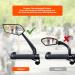 Homieway Extra Large Bicycle Mirror - HD Impact-Resistant Glass 360 Adjustable Long Handle for E-Bike Handlebar (22-25mm) | International Shipping Available - Buy Online on GoSupps.com