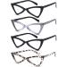 Buy EYEURL 4-Pack Cat Eye Reading Glasses for Women - Oversize Blue Light Blocking Anti-Eyestrain UV Protection | 1.5x Magnification - Buy Online on GoSupps.com