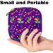Portable Mardi Gras Carnival Bandage & Menstrual Cup Storage Bag for Women & Teens - Stylish Zipper Pocket - Buy Online on GoSupps.com