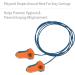 Howard Leight LT-30 32NRR Laser Trak Corded Earplugs - Orange/Blue 100 Pairs - Buy Online on GoSupps.com