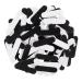 RosewineC 100pcs Nail Files Double-Sided Disposable Nail File Professional Care Mini Nail Files for girl Black and White Wood