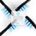 Sonic Clean Brush Replacement Heads - Soft Dupont Bristles - 4 Pack Electric Toothbrush Heads (Black Diamond Edition) - Buy Online on GoSupps.com