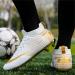 MFSH High Top Soccer Cleats for Men and Women - White | Turf Indoor Youth Football Boots - Buy Online on GoSupps.com
