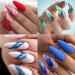 French Marble Striped Nail Art Stamping Plates Set - 3 Pcs Stainless Steel Stencils - Buy Online on GoSupps.com