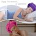 MELTU 1 Pack Hair Bonnet for Sleeping Satin Bonnet with Wide Elastic Band Silk Hair Wrap for Sleeping Soft Sleep Cap Purple - Buy Online on GoSupps.com