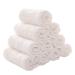 Baby Msulin Washcloths -6 Layer Soft Absorbent Face Towel - Natural Newborn Wipes for Delicate Skin - Baby Registry as Shower White 12x12 Inch (Pack of 10)
