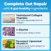 Happy Mammoth Complete Gut Repair Probiotic Prebiotic Fiber & Collagen Supplement for Gut Health Digestion Healthy Gut Microbiome Reduces Constipation & Bloating 24 Servings Vanilla Flavor - Buy Online on GoSupps.com
