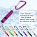 Aluminum Safety Whistle with Lanyard - Loud Double-Tube Survival Whistle for Outdoor Activities - 10 Pack Multicolor Whistles - Buy Online on GoSupps.com