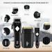 Kuxssul Professional Men's Hair Clipper and Trimmer Kit Electric Shaver Beard Foil Shaver Razor for Home/Barber/Salon Black - Buy Online on GoSupps.com